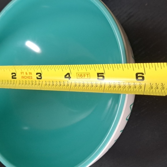 3 Rae Dunn Melamie Cereal Bowls Blue Interior Paradise Good Vibes and S… - Picture 4 of 8